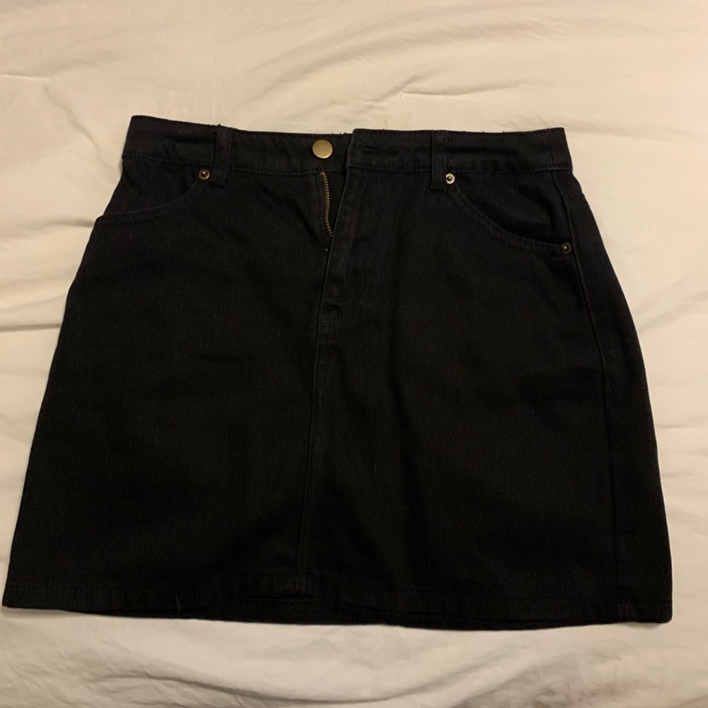 Black Jean skirt